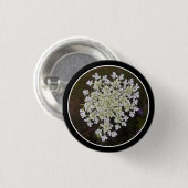 kleine weiße Blütenblätter Button (Vorne & Hinten)