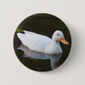 Kleine weiße Ente Button (Vorderseite)