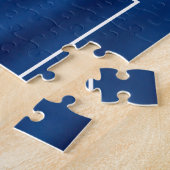 Kleine weiße Ente in geflecktem Wasser Puzzle (Seite)