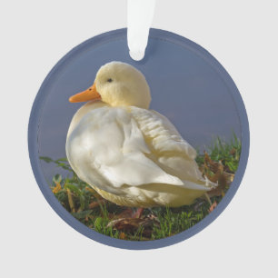 Kleine weiße Ente Ornament