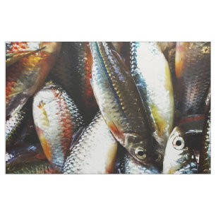 Kleine weiße Fische Stoff