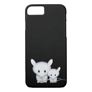Kleine weiße Mäuseniedliche Nagetiere Case-Mate iPhone Hülle