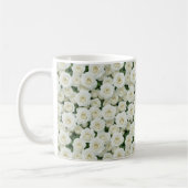 Kleine Weiße Rosen Kaffeetasse (Links)