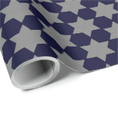 kleine weiße Sterne Geschenkpapier (Rolleneckpunkt)