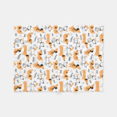 Kleine Welpe Fleecedecke (Vorderseite (Horizontal))