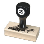 Kleine Welpe für den Winter Gummistempel (Stempel)