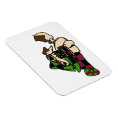 Kleine Welpe für den Winter Magnet (Rechte Seite)