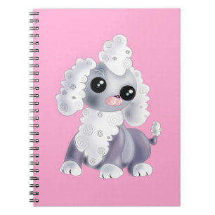 Kleine Welpen-Rosa Notizbuch - Ihre Farben - Text Notizblock
