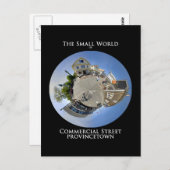 Kleine Welt der Kommerziellen Straße Provincetown Postkarte (Vorne/Hinten)