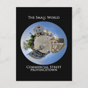 Kleine Welt der Kommerziellen Straße Provincetown Postkarte