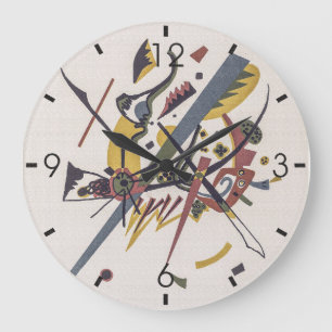 Kleine Welten I - Kandinsky Große Wanduhr