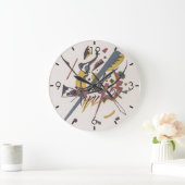 Kleine Welten I - Kandinsky Große Wanduhr (Zuhause)