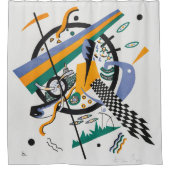 Kleine Welten IV, Abstrakt, Wassily Kandinsky Duschvorhang (Vorderseite)