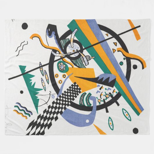 Kleine Welten IV, Abstrakt, Wassily Kandinsky Fleecedecke (Vorderseite (Horizontal))