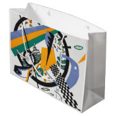 Kleine Welten IV, Abstrakt, Wassily Kandinsky Große Geschenktüte (Rückseite Schrägansicht)