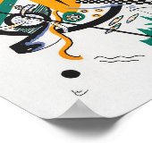 Kleine Welten IV, Abstrakt, Wassily Kandinsky Poster (Ecke)