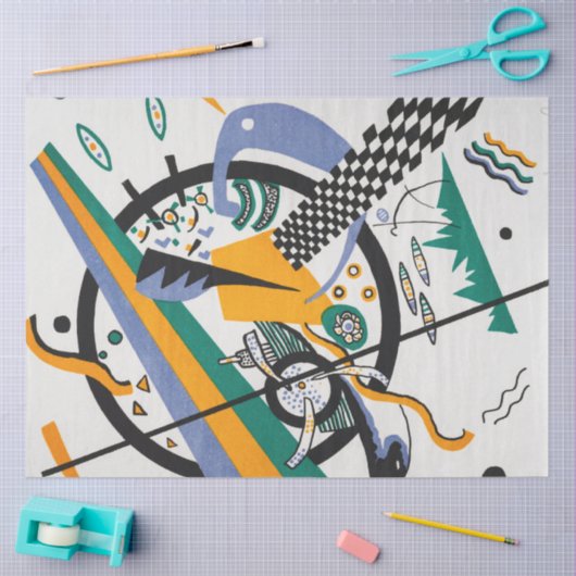 Kleine Welten IV, Abstrakt, Wassily Kandinsky Seidenpapier (Basteln)