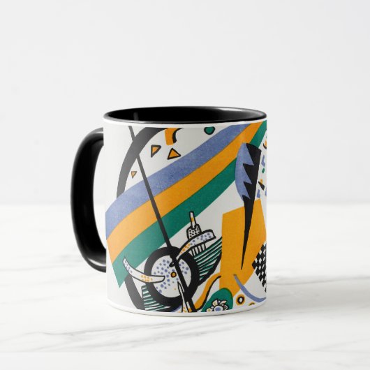 Kleine Welten IV, Abstrakt, Wassily Kandinsky Tasse (Vorderseite Links)