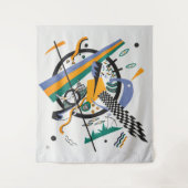 Kleine Welten IV, Abstrakt, Wassily Kandinsky Wandteppich (Vorderseite)