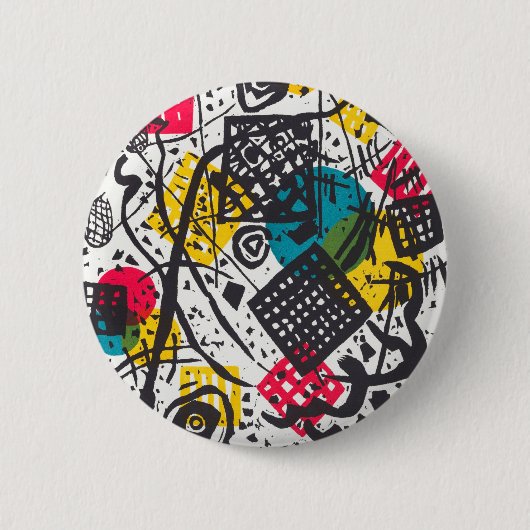 Kleine Welten V (Small Worlds V) Wassily Kandinsky Button (Vorderseite)