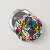 Kleine Welten V (Small Worlds V) Wassily Kandinsky Button (Vorne & Hinten)