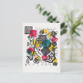 Kleine Welten V (Small Worlds V) Wassily Kandinsky Postkarte (Stehend Vorderseite)