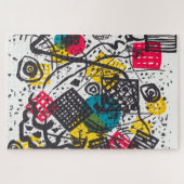 Kleine Welten V (Small Worlds V) Wassily Kandinsky Puzzle (Horizontal)