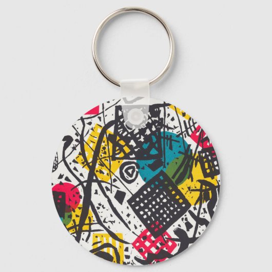 Kleine Welten V (Small Worlds V) Wassily Kandinsky Schlüsselanhänger (Vorderseite)
