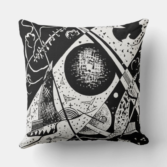 Kleine Welten VI - Kandinsky Kissen (Rückseite)