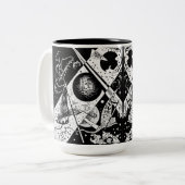 Kleine Welten VI - Kandinsky Zweifarbige Tasse (Vorderseite Links)