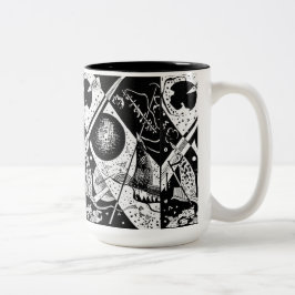Kleine Welten VI - Kandinsky Zweifarbige Tasse
