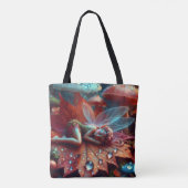 Kleine Whimsical Fairy Schlaf auf einem Lein Tasche (Rückseite)