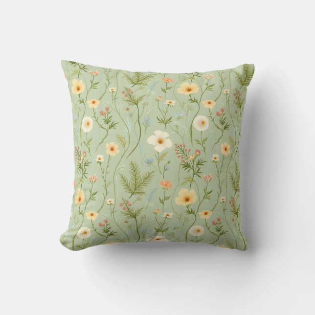 Kleine Wiesenblumen Kissen (Vorderseite)