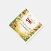 Kleine Wiesenlady wird Eins Serviette (Ecke)