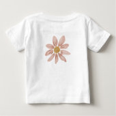 Kleine Wildblume 1. Geburtstag Baby T-shirt (Rückseite)