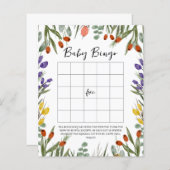 Kleine Wildblume auf dem Weg Herbst Baby Bingo (Vorne/Hinten)