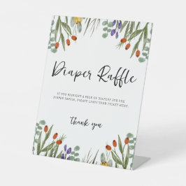 Kleine Wildblume auf dem Weg zum Untergang Windeln Sockelschild