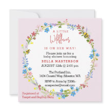 Kleine Wildblume auf dem Weg zur Babydusche (Platz