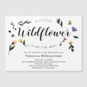 Kleine Wildblume auf der Blumendusche Magneteinladung (Vorderseite)