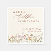 Kleine Wildblume auf der Way Baby Dusche Serviette (Vorderseite)