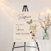 Kleine Wildblume Baby Dusche Empfang