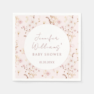 Kleine Wildblume Baby Duschpapierservietten Serviette