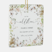 Kleine Wildblume Baby First Christmas Keramikornament (Rechts)