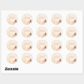 Kleine Wildblume Baby Shower Stickers (Blatt)