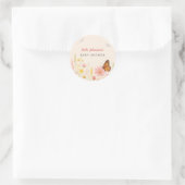 Kleine Wildblume Baby Shower Stickers (Tasche)