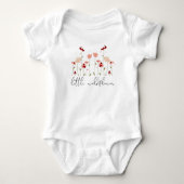 Kleine Wildblume Baby Strampler (Vorderseite)