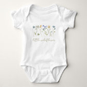 Kleine Wildblume Baby Strampler (Vorderseite)