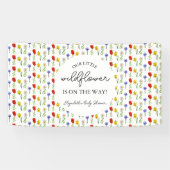Kleine Wildblume Babydusche Banner (Horizontal)