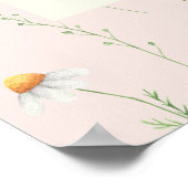 Kleine Wildblume Babydusche Begrüßungszeichen Poster (Ecke)