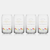 Kleine Wildblume Babydusche Dosenglas (Vorderseite)